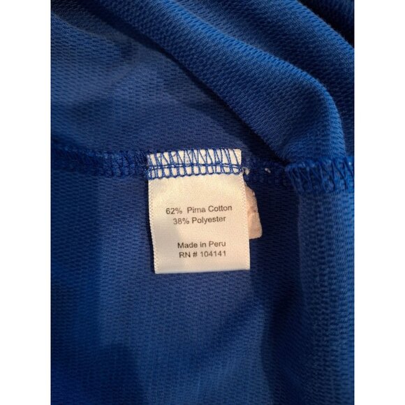 Walter Hagen Short Sleeve Polo Shirt Mens Blue Large Pro Dri - Picture 6 of 9